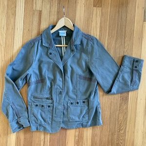 Columbia cotton jacket Camo Green. 3 pockets, Women's Medium